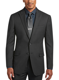 Awearness Kenneth Cole Charcoal Tic Slim Fit Suit