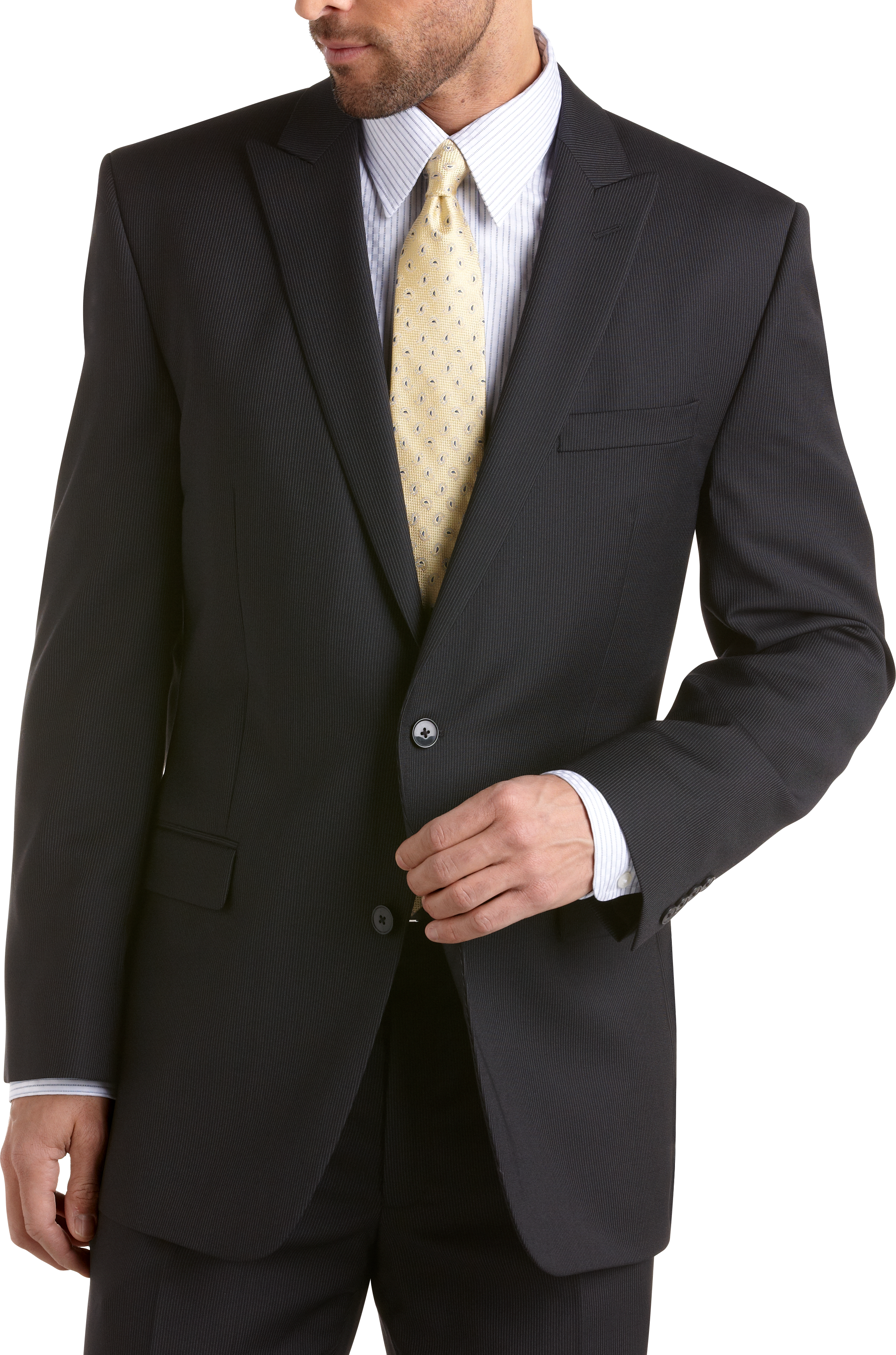 Calvin Klein Black Stripe Slim Fit Suit