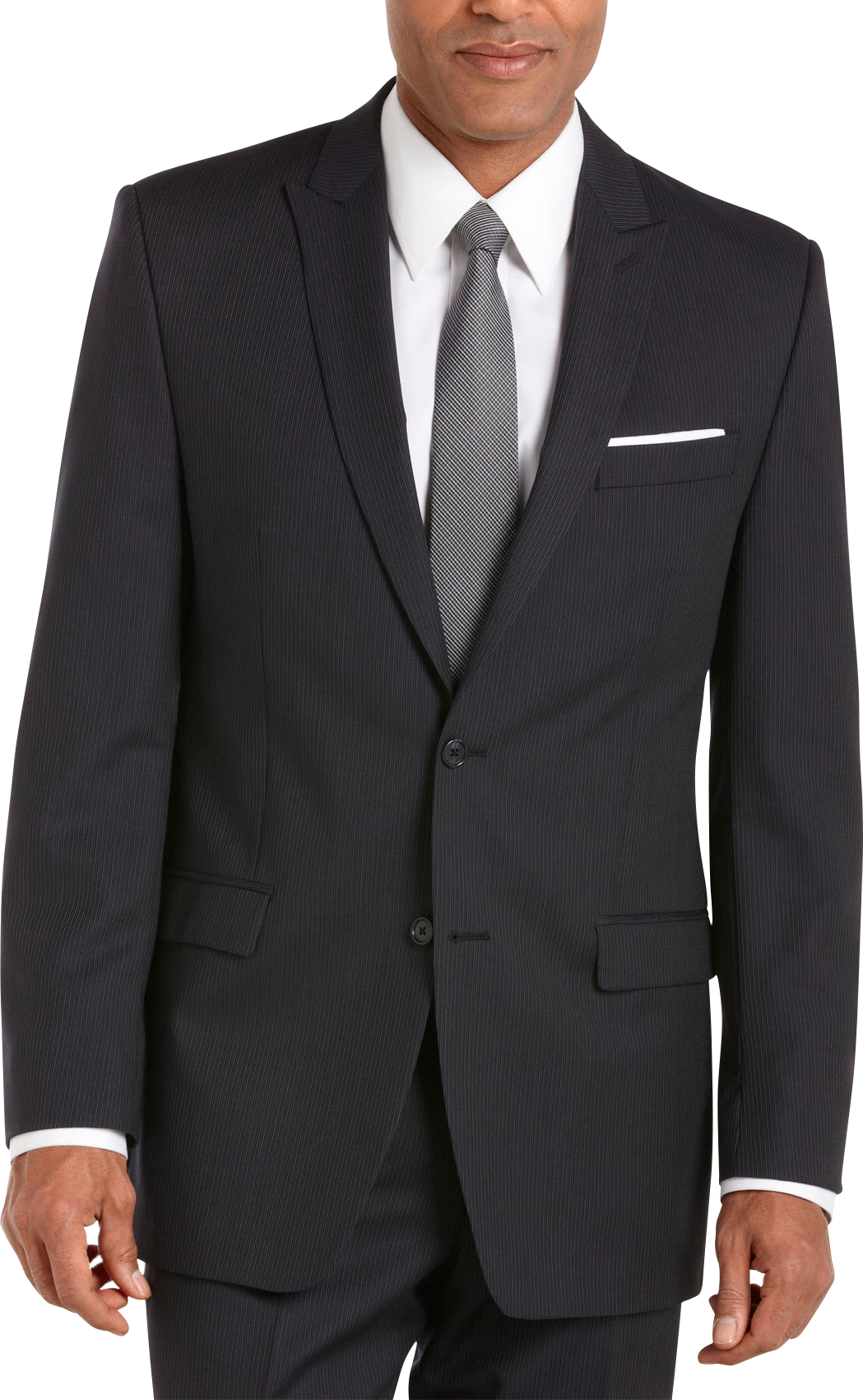 Calvin Klein Navy Stripe Slim Fit Suit