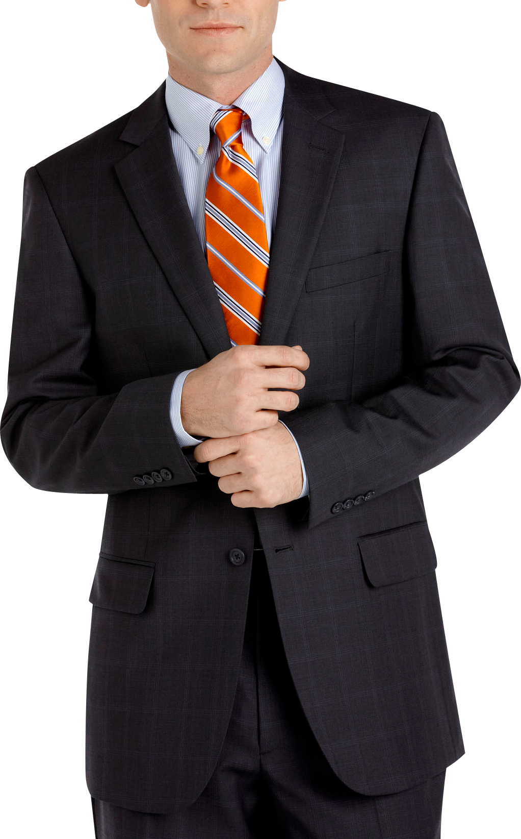 Pronto Uomo Blue Plaid Suit
