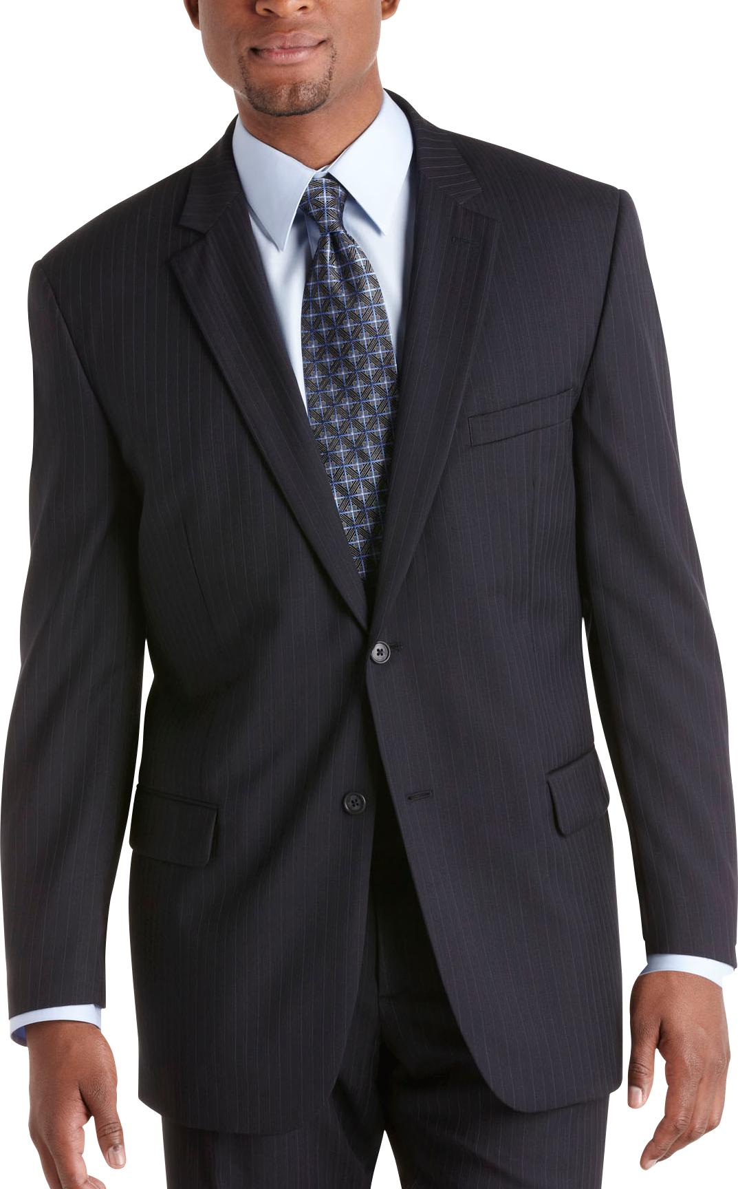 Pronto Uomo Navy Multistripe Suit