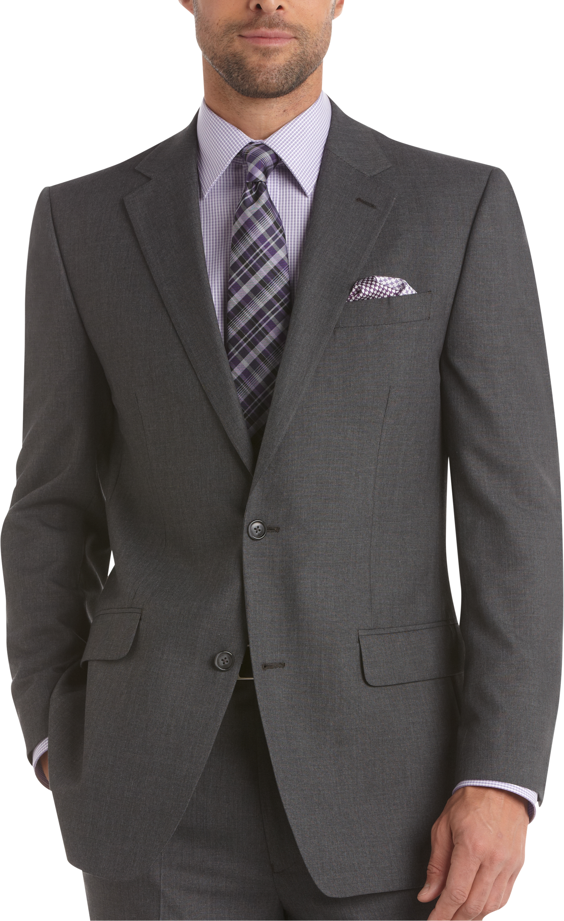 Michael Kors Gray Sharkskin Slim Fit Suit