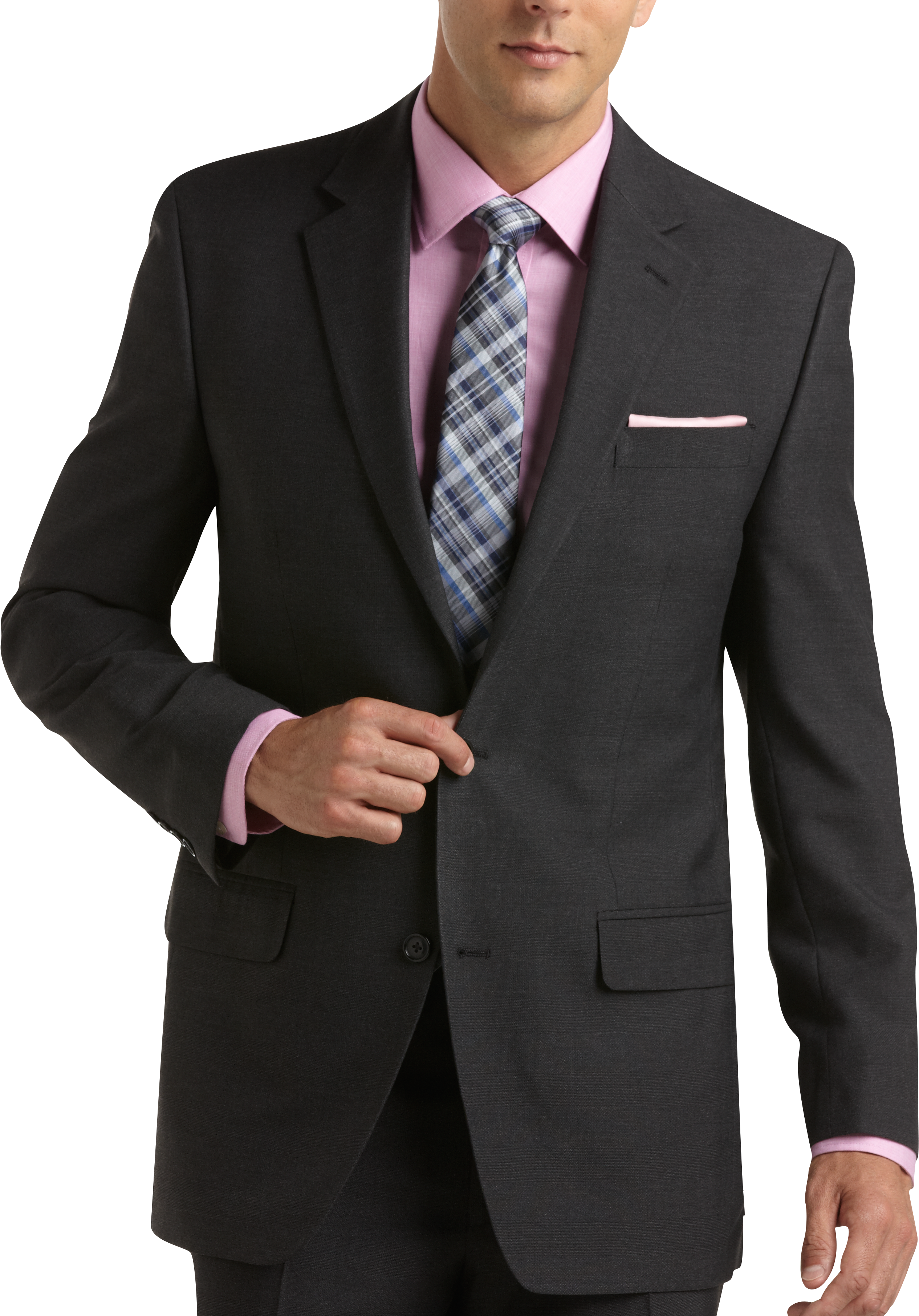 Michael Kors Charcoal Plaid Suit