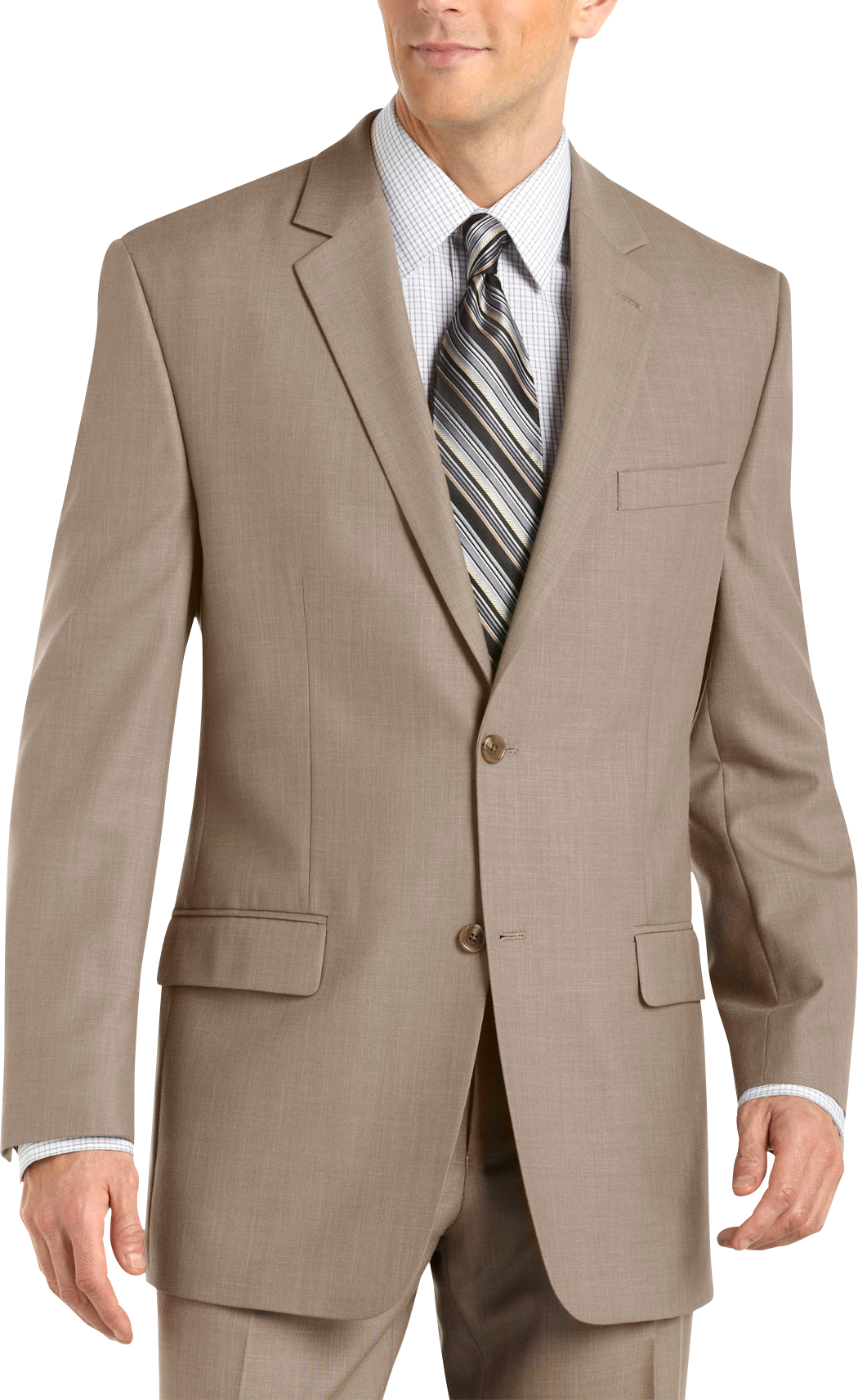 Michael Kors Taupe Sharkskin Suit