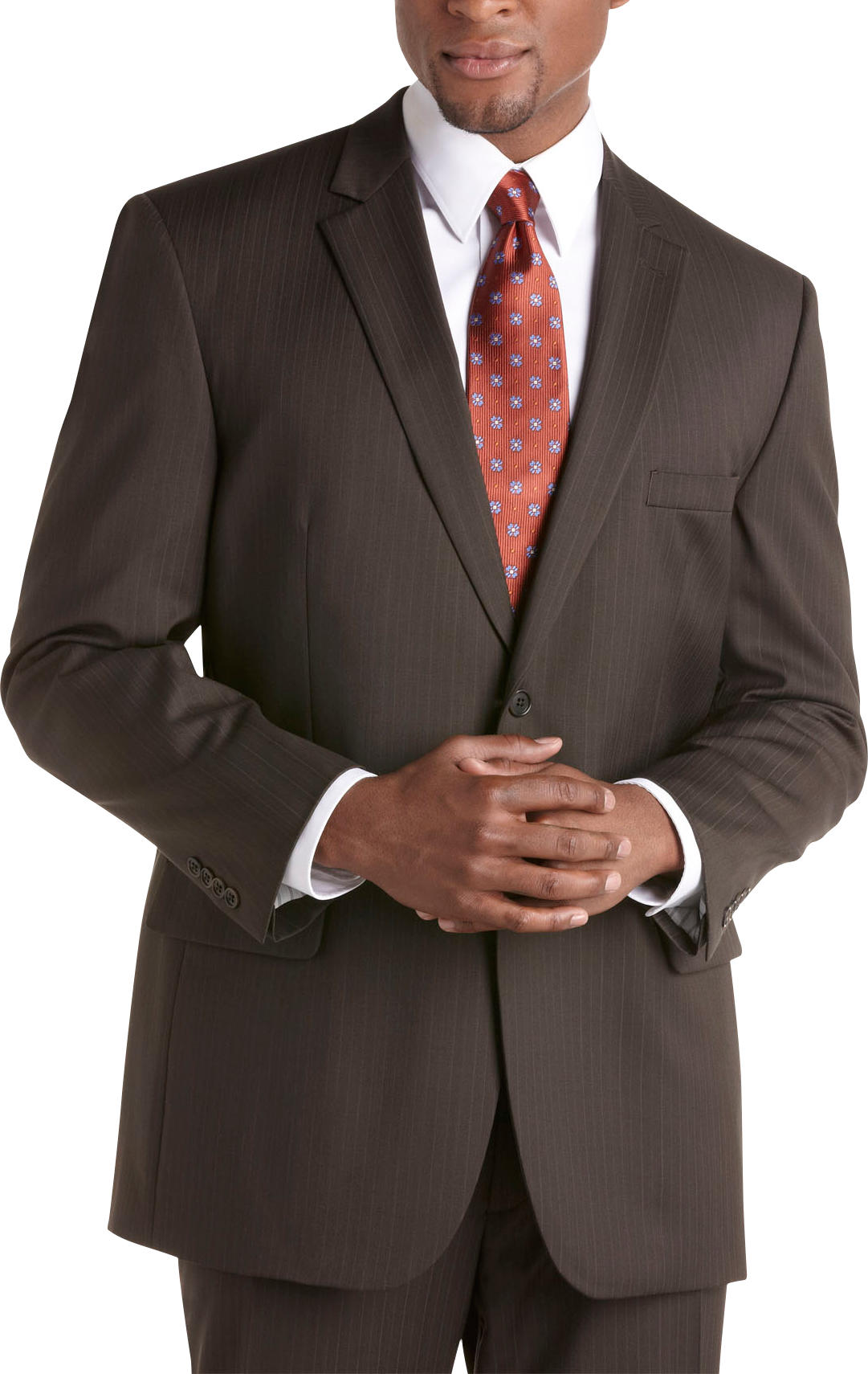 Joseph & Feiss Brown Stripe Suit