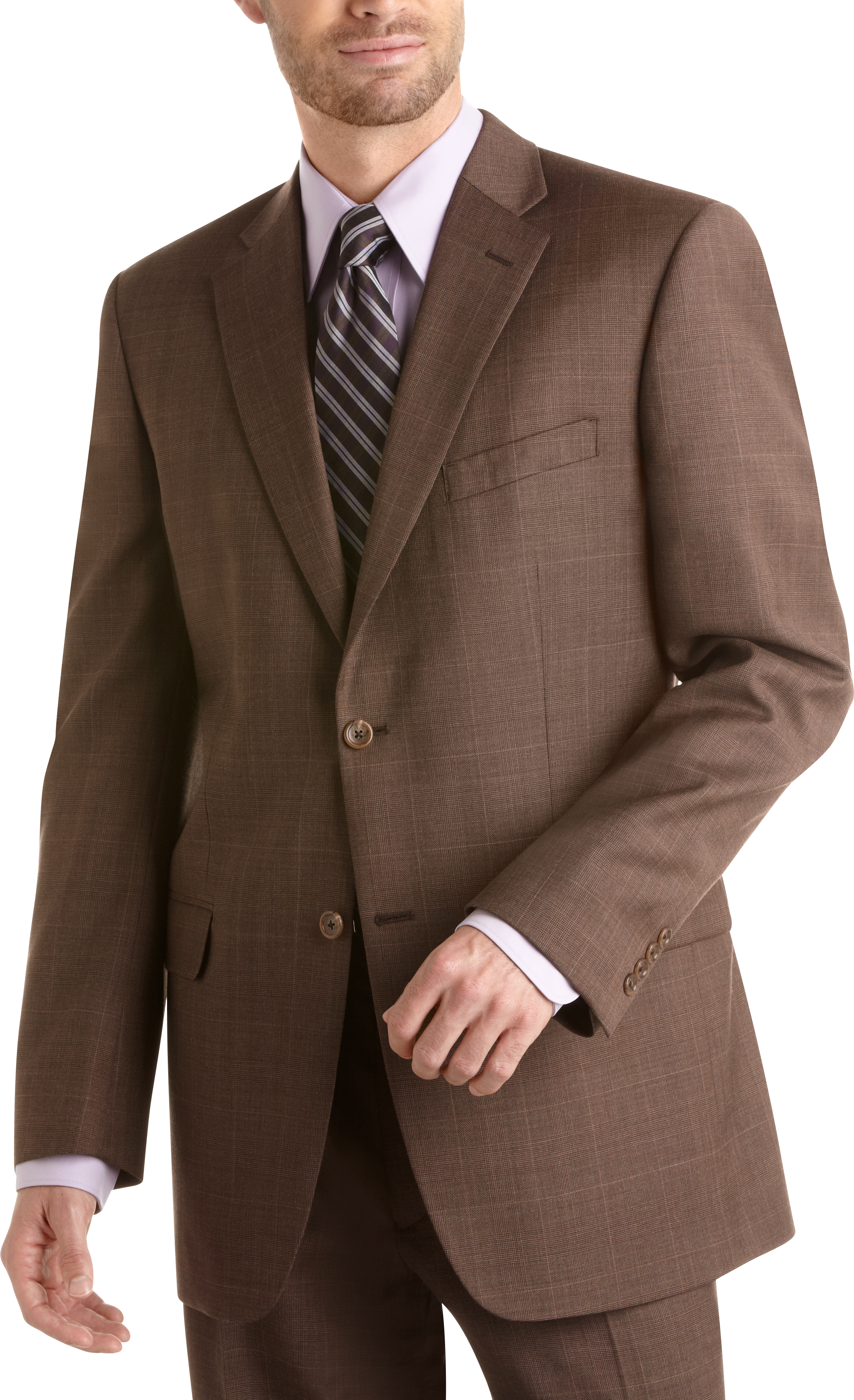 Jones New York Brown Plaid Suit