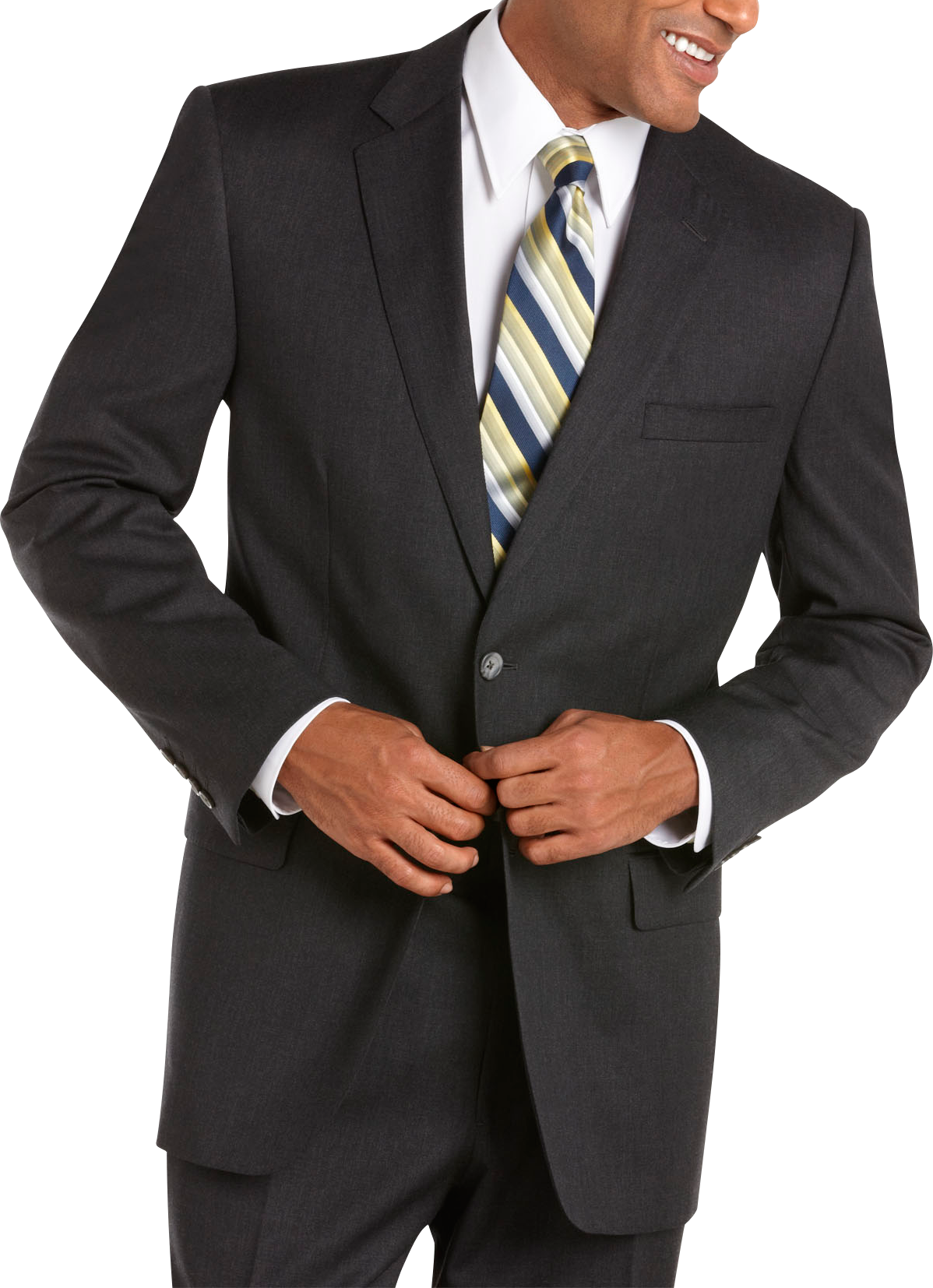 Joseph & Feiss Gold Trio Suit, Charcoal