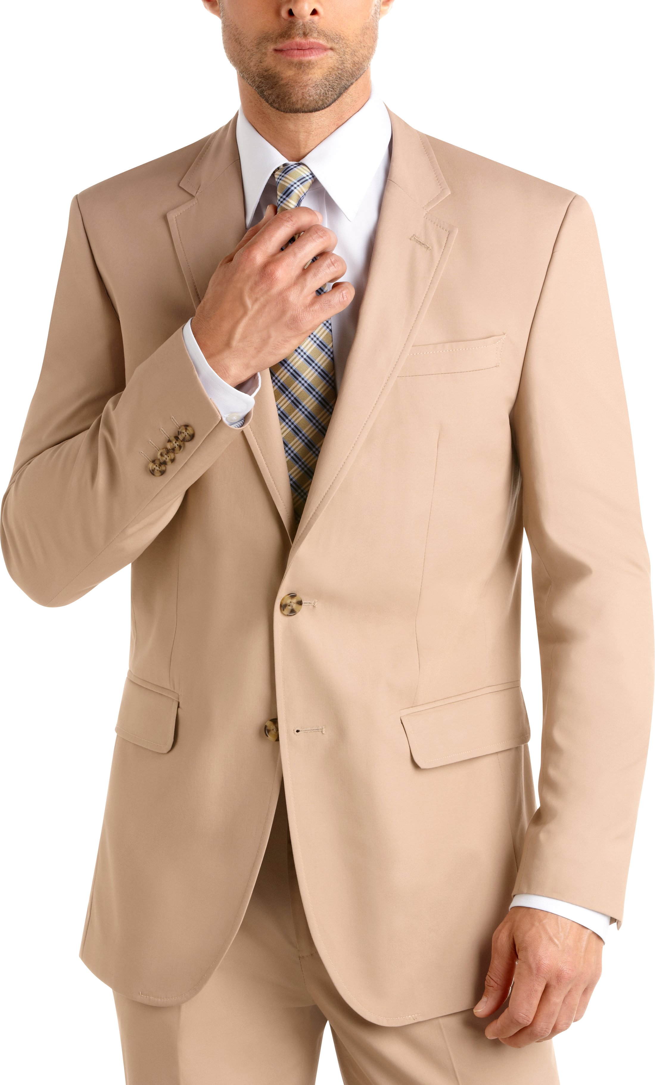 Tommy Hilfiger Tan Cotton Suit