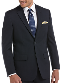 Pronto Uomo Platinum Suit Separates Coat Navy Sharkskin