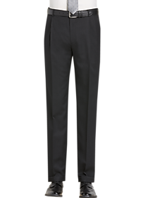 Pronto Uomo Platinum Suit Separates Modern Fit Pleated Slacks Charcoal