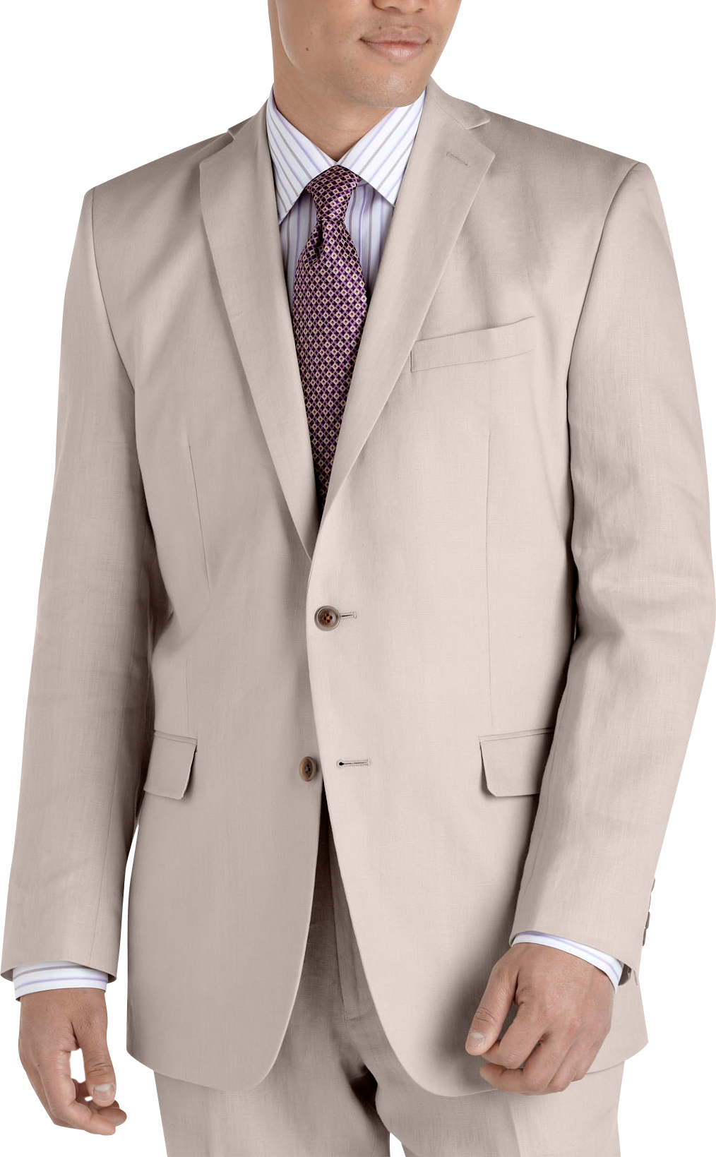Calvin Klein Khaki Solid Suit Separates Coat