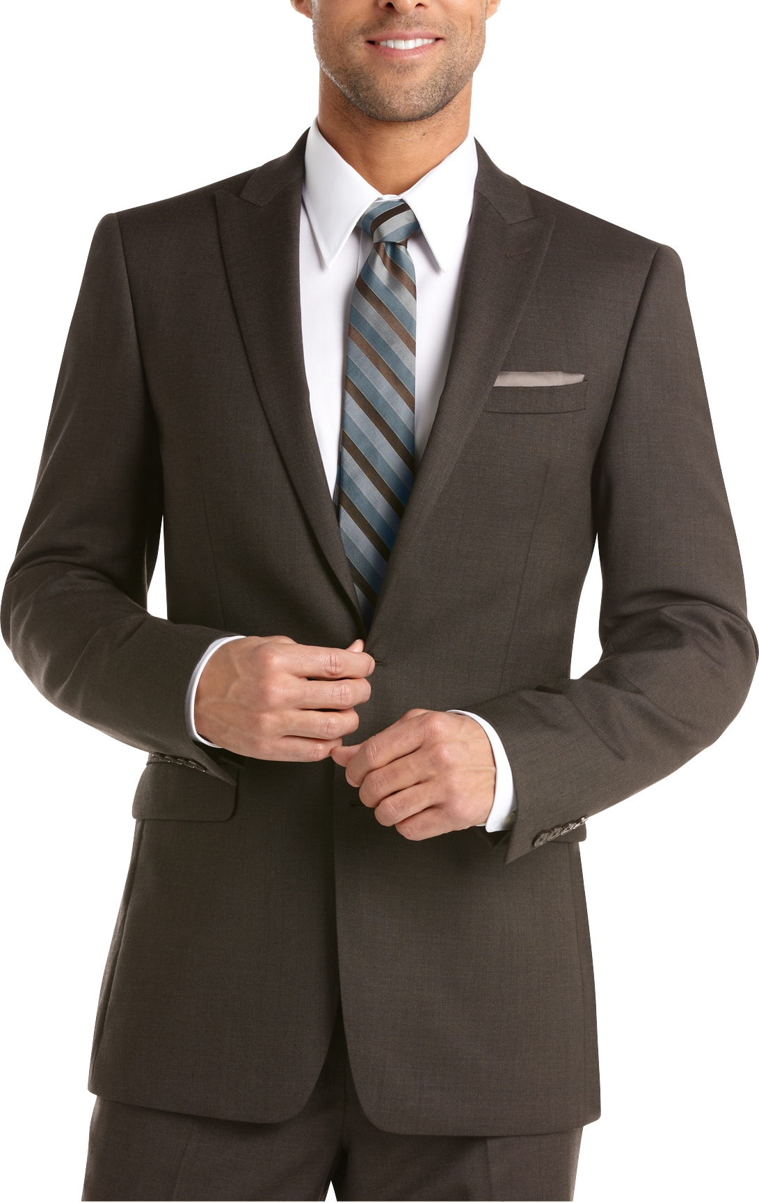 Calvin Klein Brown Extreme Slim-Fit Suit
