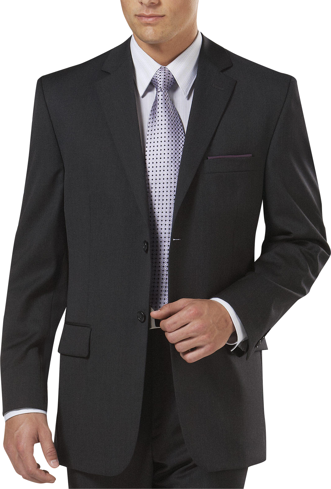 Pronto Uomo Platinum Portly Suit Separates Coat, Charcoal - Men's