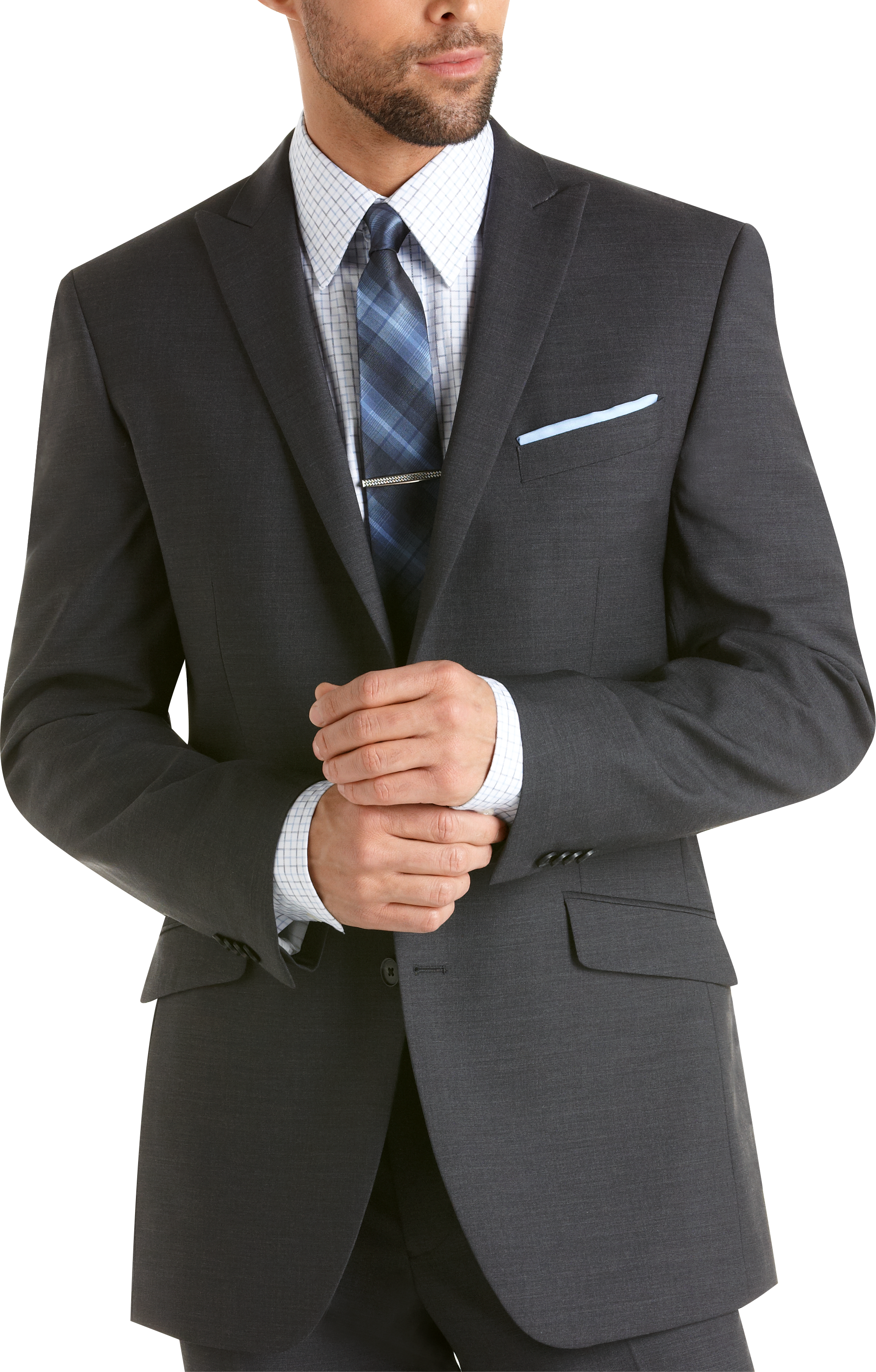 Kenneth Cole Charcoal Gray Suit