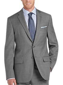 Joseph Abboud Gray Sharkskin Slim Fit Suit Separates Coat