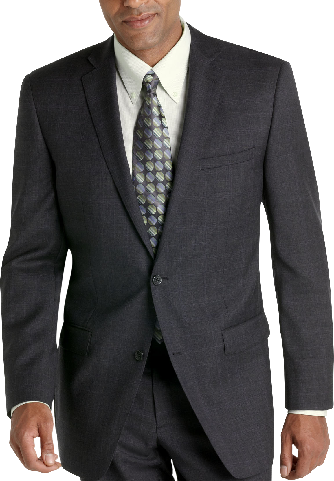 Joseph Abboud Charcoal Plaid Suit