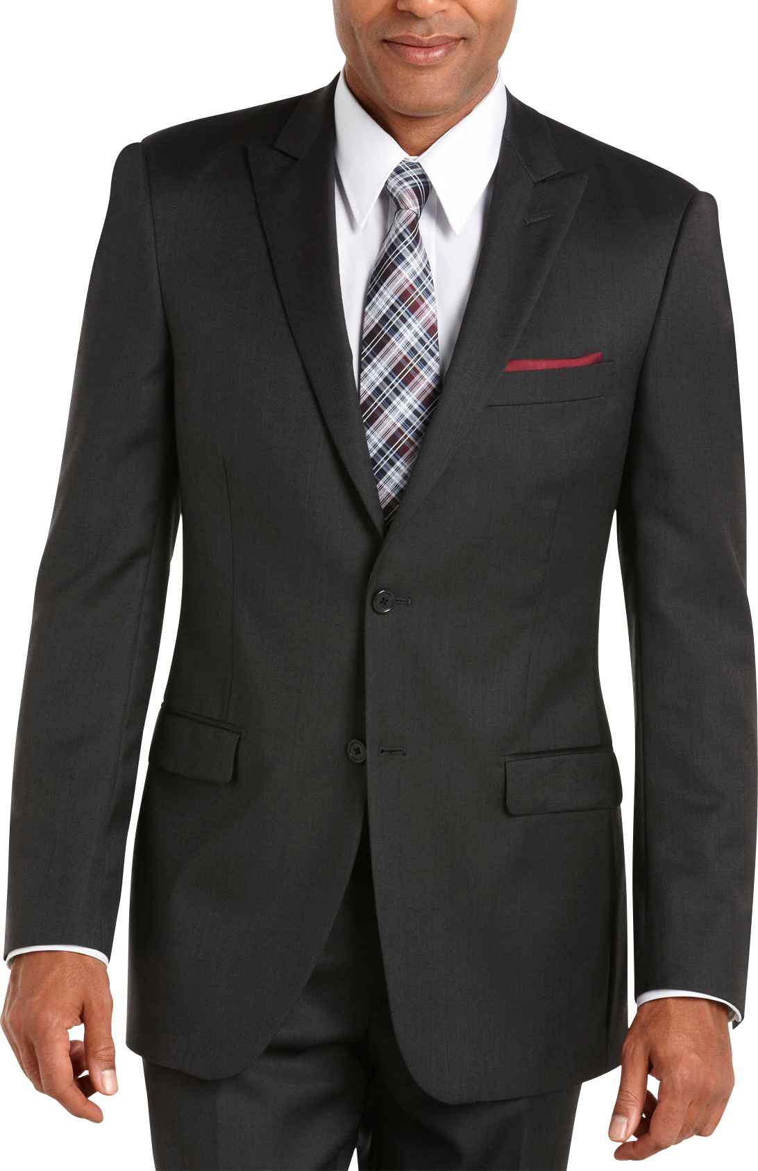 Tallia Charcoal Gray Sharkskin Suit