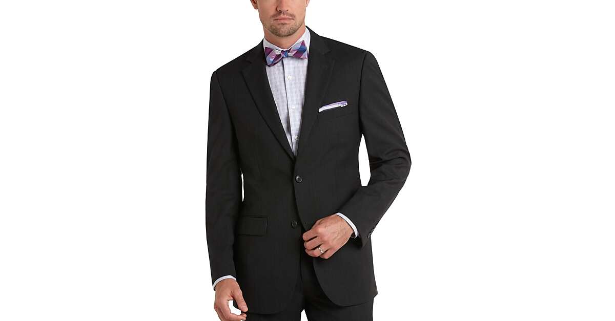 Pronto Uomo Charcoal Gray Modern Fit Suit Men's Modern Fit Men's