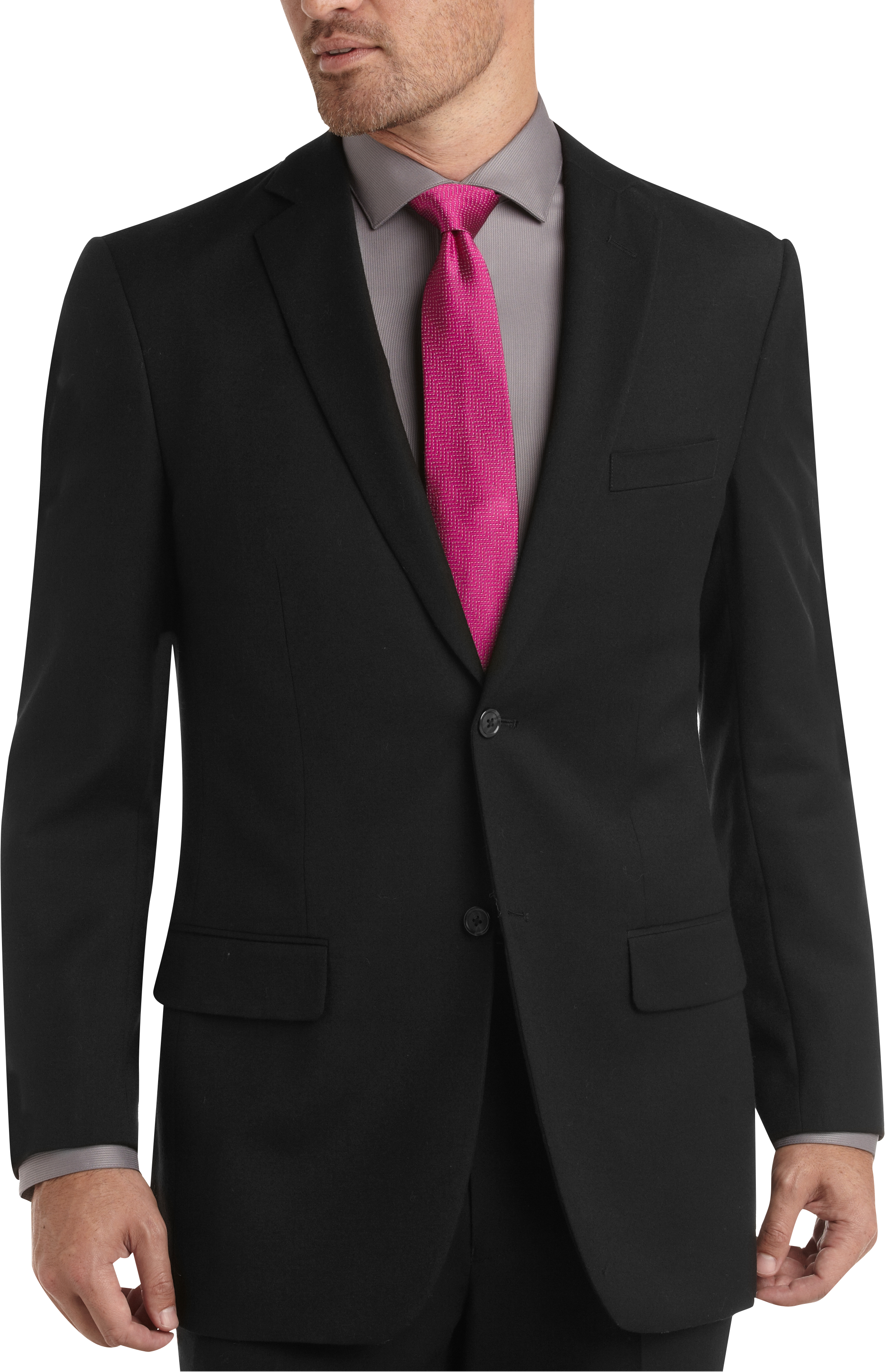 Pronto Uomo Black Two Pants Suit