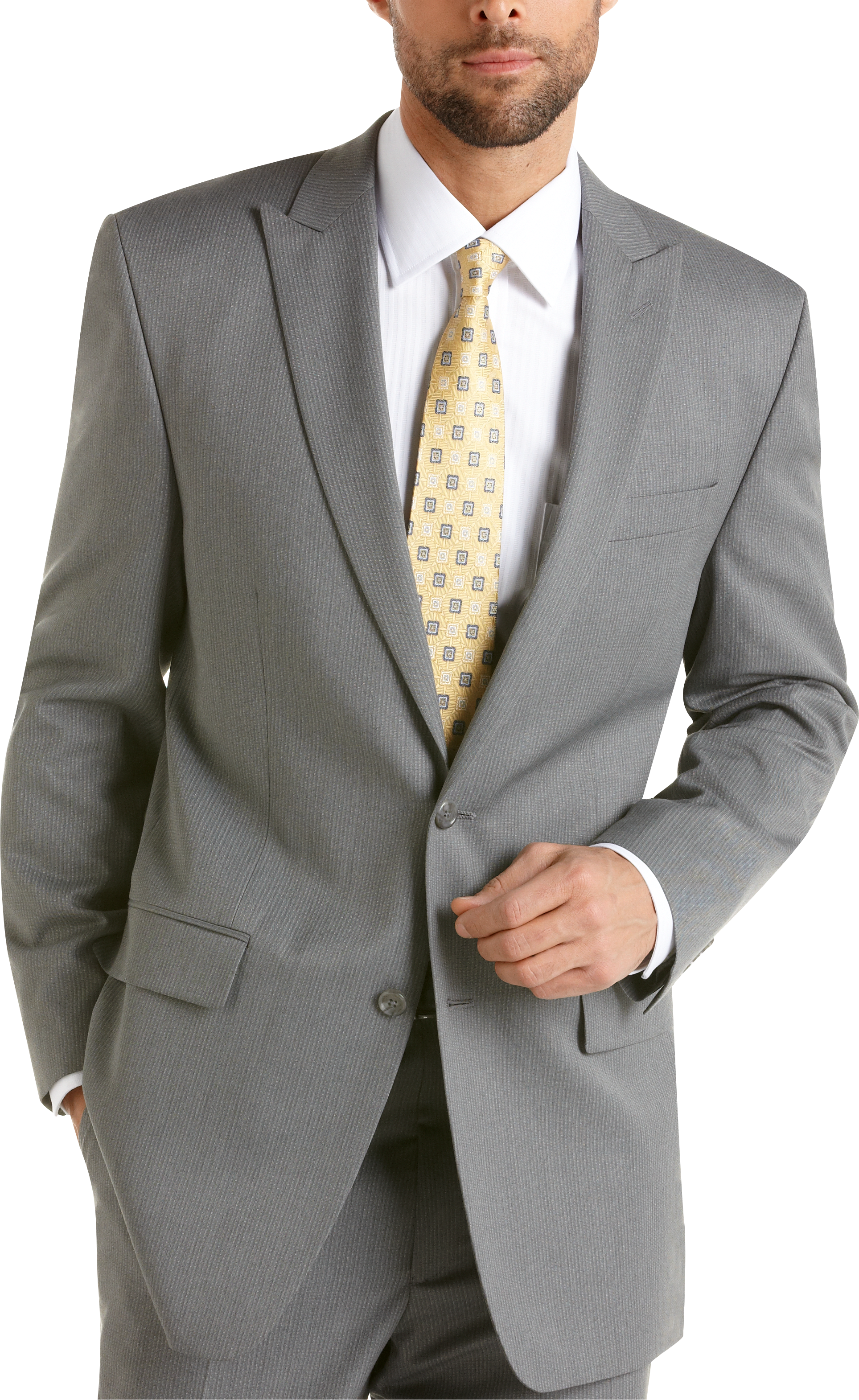 Michael Kors Gray Multistripe Trim Fit Suit