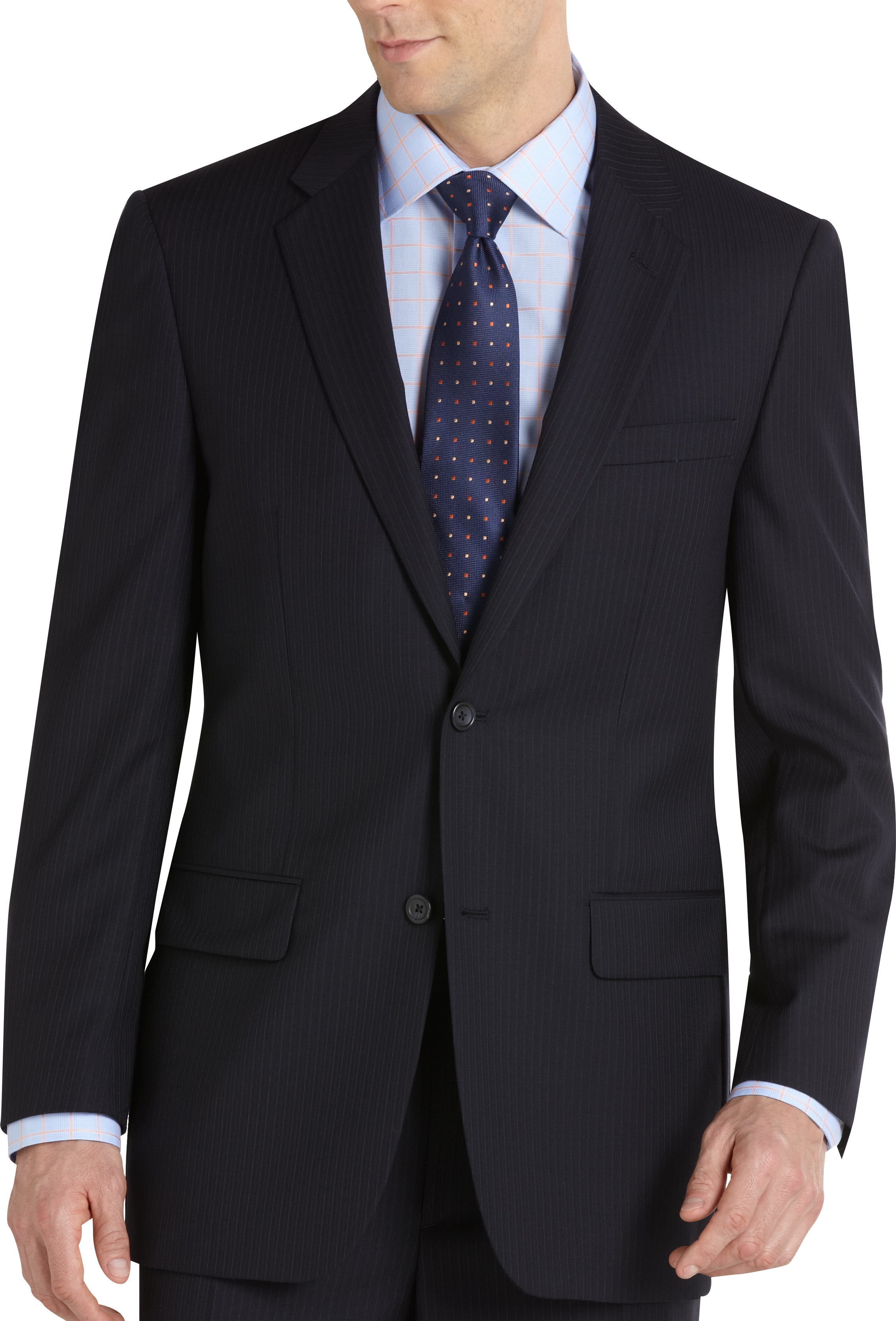 Joseph Feiss Navy Multistripe Suit