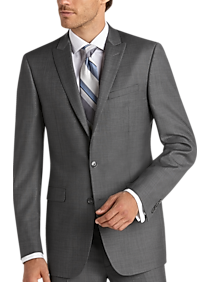 Calvin Klein Gray Sharkskin Extreme Slim Fit Suit