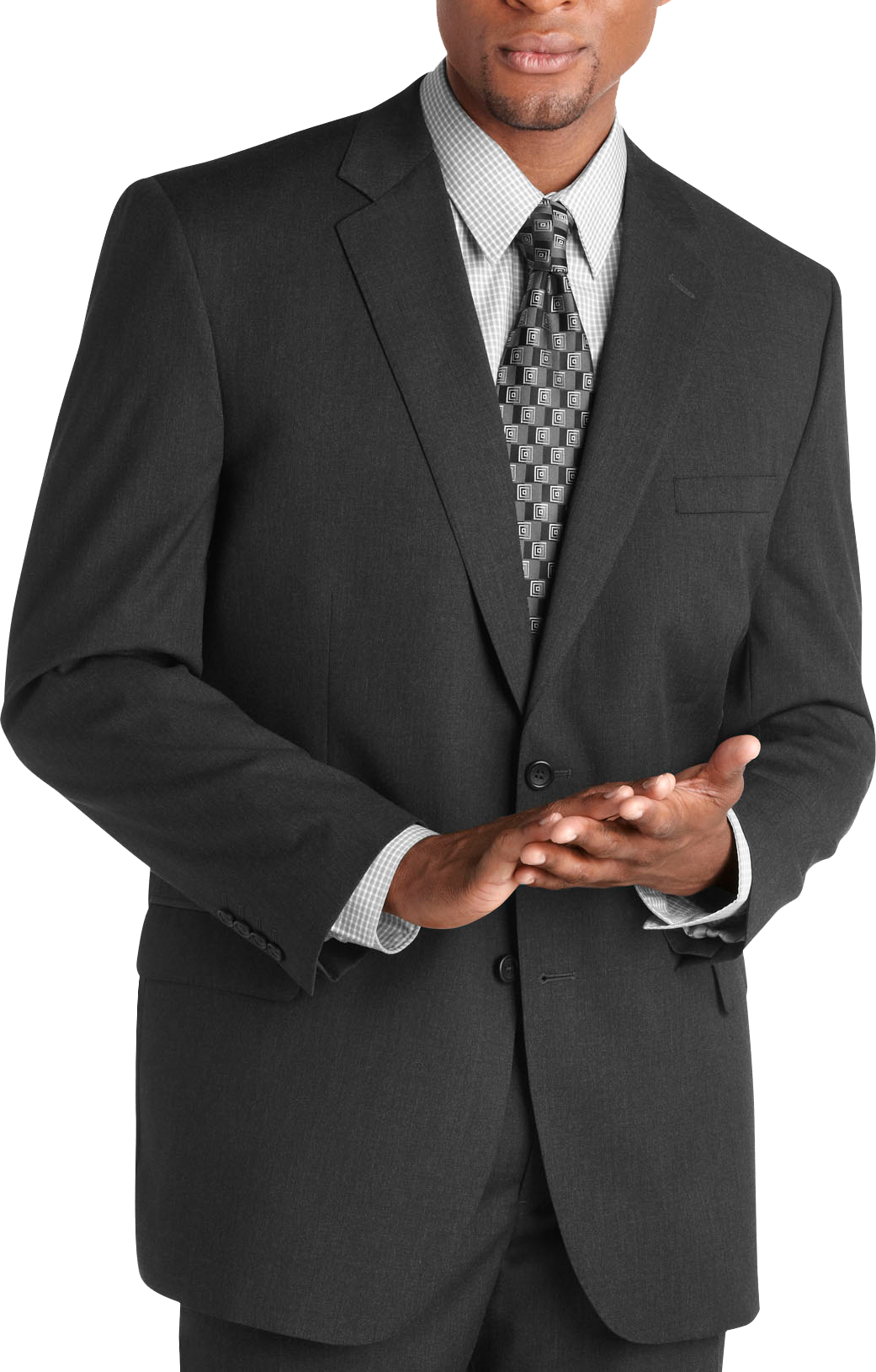 Joseph & Feiss Gold Portly Suit, Charcoal