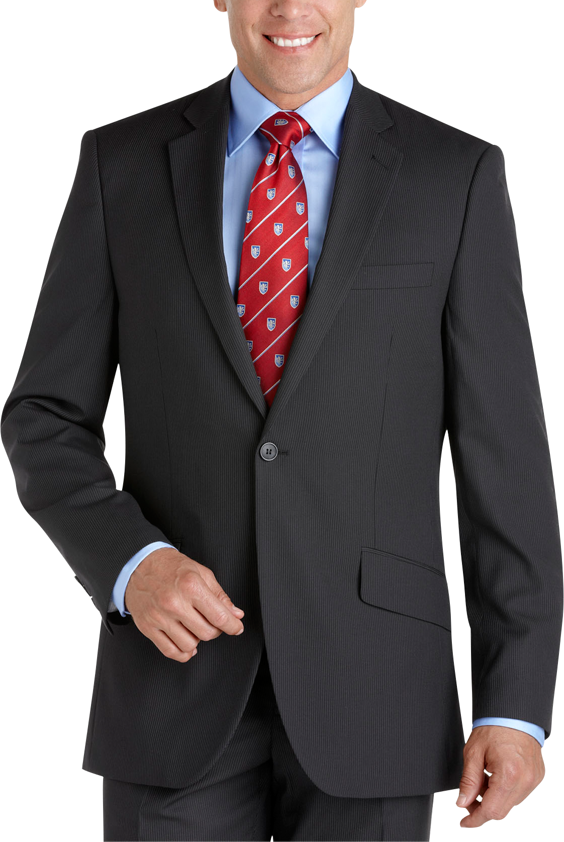 English Laundry Black Multistripe Suit