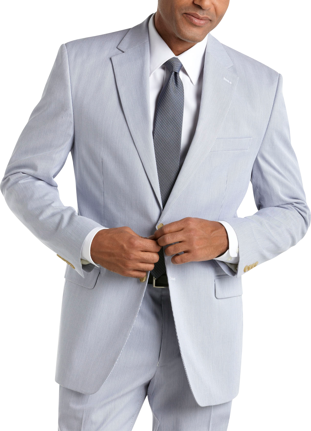 Lauren by Ralph Lauren Blue Seersucker Suit