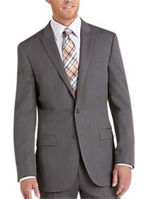 Egara Medium Gray Slim Fit Suit Separates Coat
