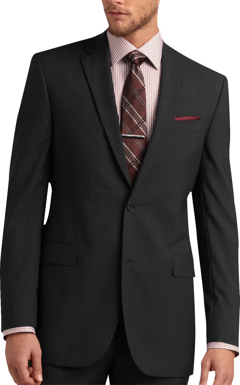 Jack Victor Select Charcoal Check Slim Fit Suit