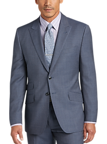 Joseph Abboud Light Blue Heathered Slim Fit Suit