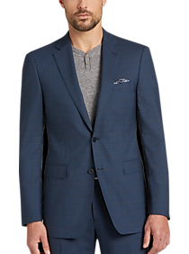 Calvin Klein Teal Plaid Extreme Slim Fit Suit