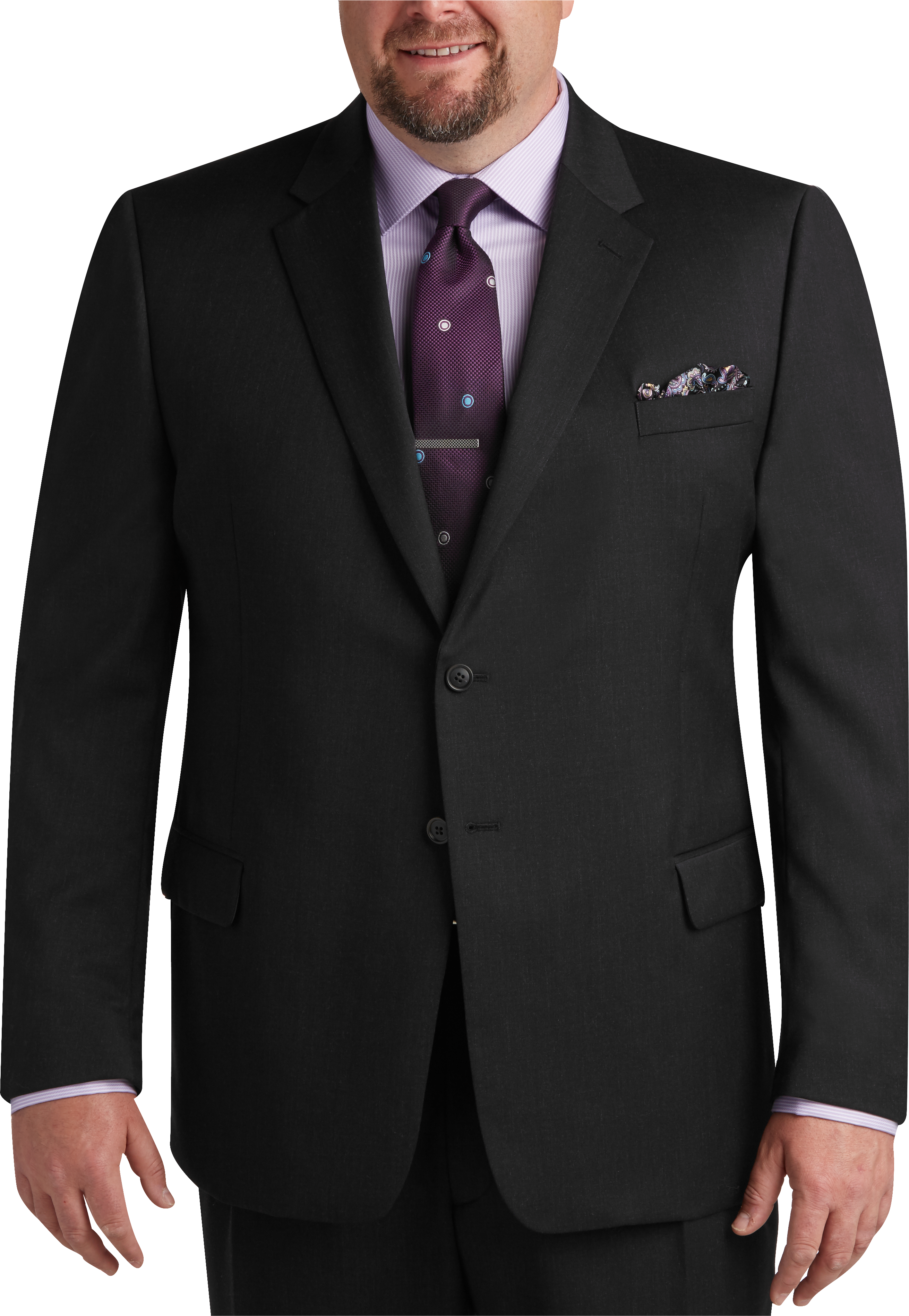 Joseph & Feiss Charcoal Portly Fit Suit