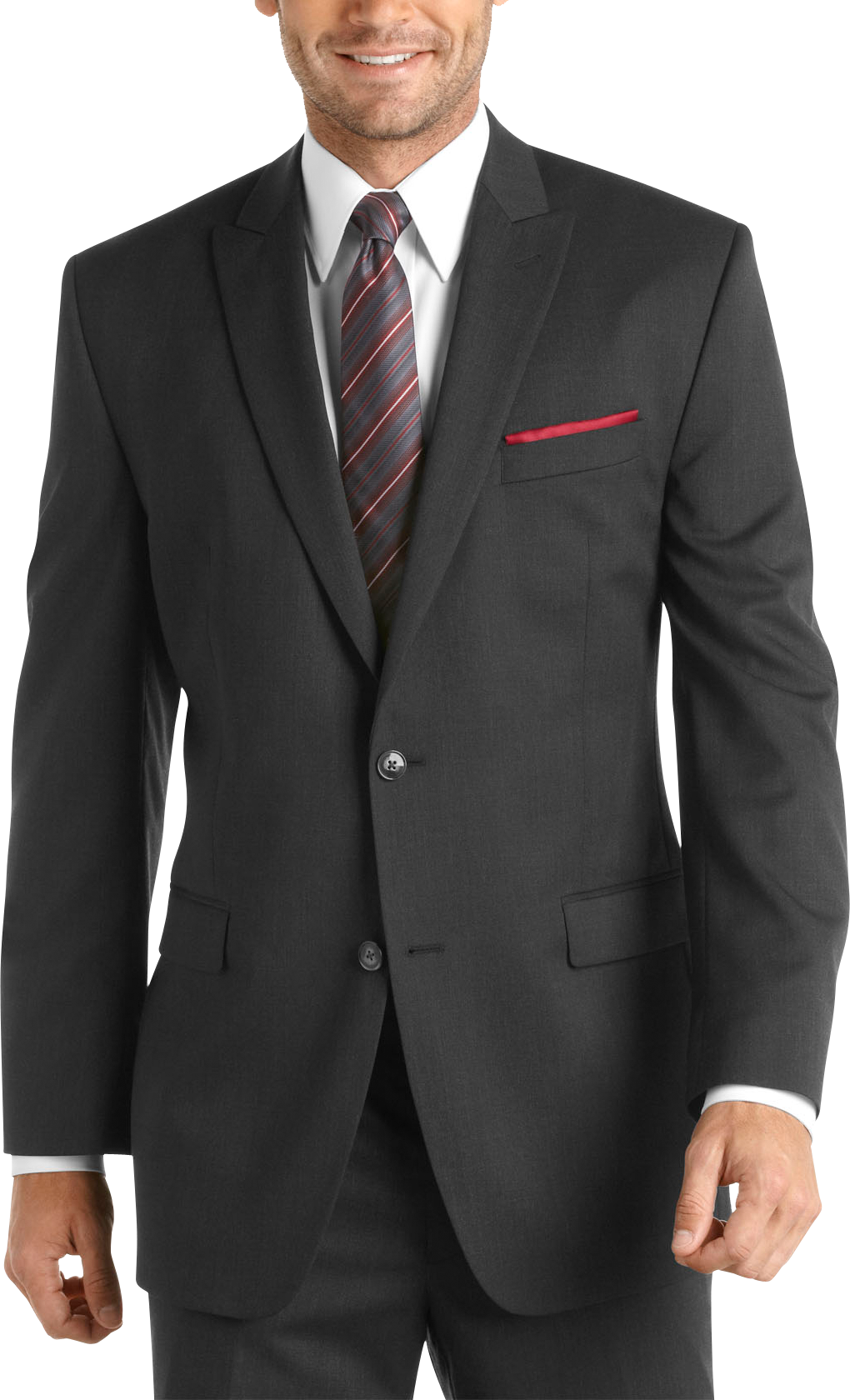 Calvin Klein Charcoal Gray Slim-Fit Suit