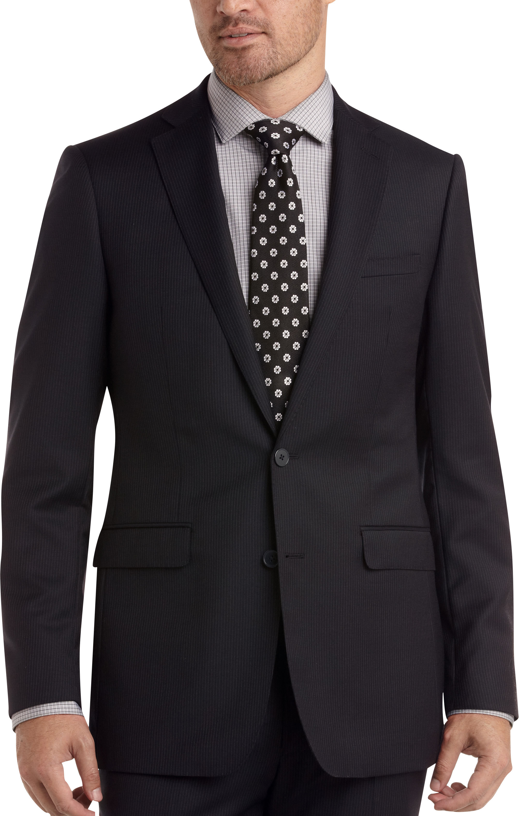 Calvin Klein Navy Stripe Extreme Slim Fit Suit