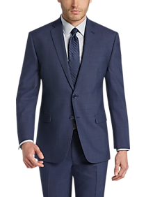 Calvin Klein Blue Tic Slim Fit Suit