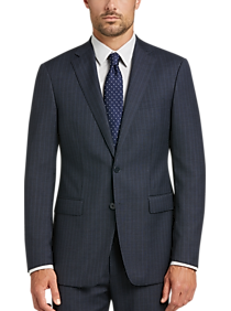Calvin Klein Blue Stripe Extreme Slim Fit Suit
