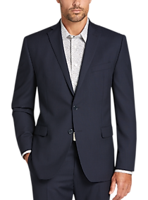 Calvin Klein Navy Stripe Slim Fit Suit