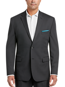 Pronto Uomo Charcoal Stripe Portly Suit