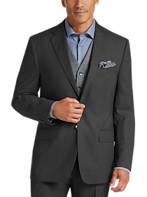 Joseph Abboud Gray Stripe Modern Fit Suit