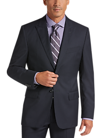 Joseph Abboud Navy Stripe Modern Fit Suit