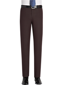 Paisley & Gray Slim Fit Suit Separates Pants Burgundy Dot
