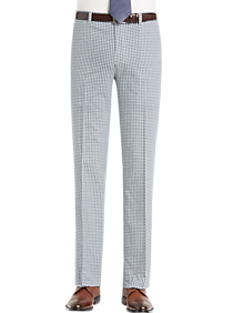 Paisley & Gray Blue Gingham Check Slim Fit Suit Separates Slacks
