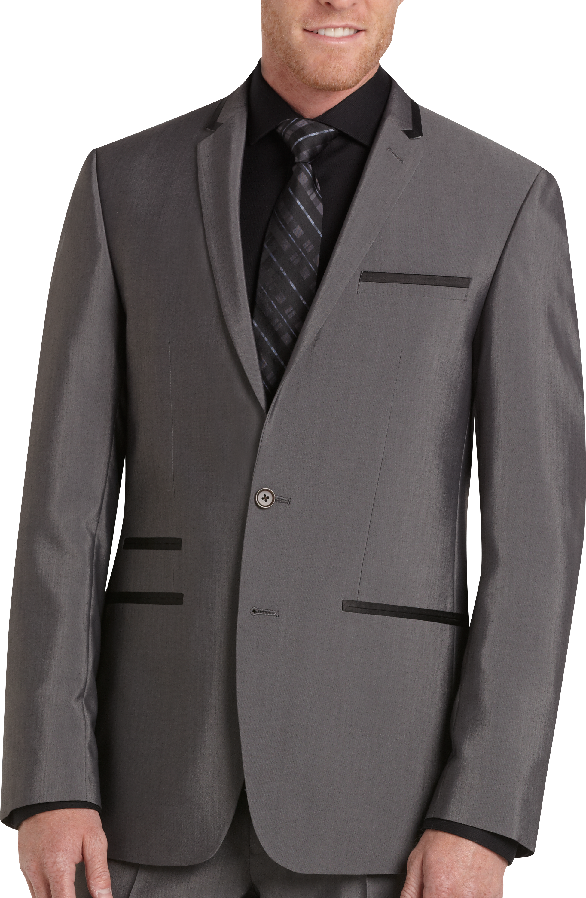 Andrew Fezza Gray Extreme Slim Fit Suit