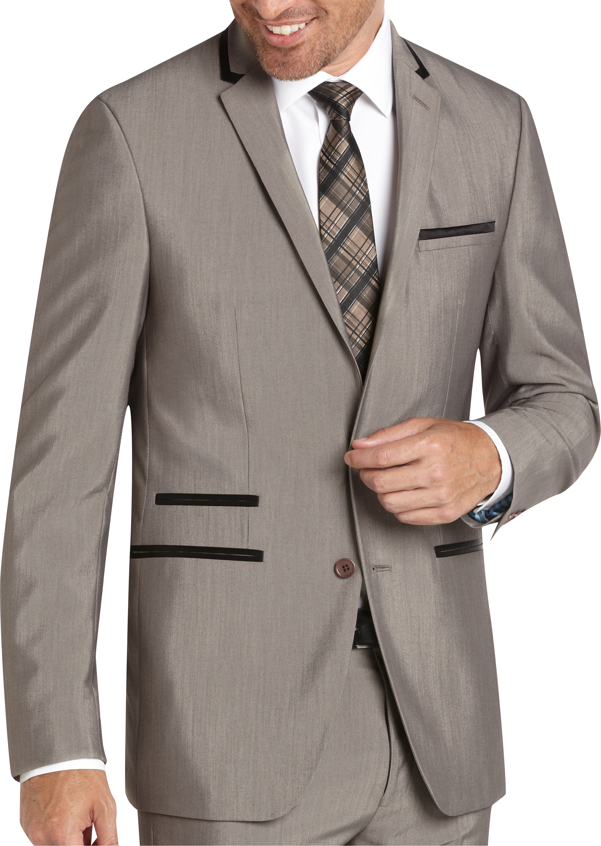 Andrew Fezza Tan Extreme Slim Fit Suit