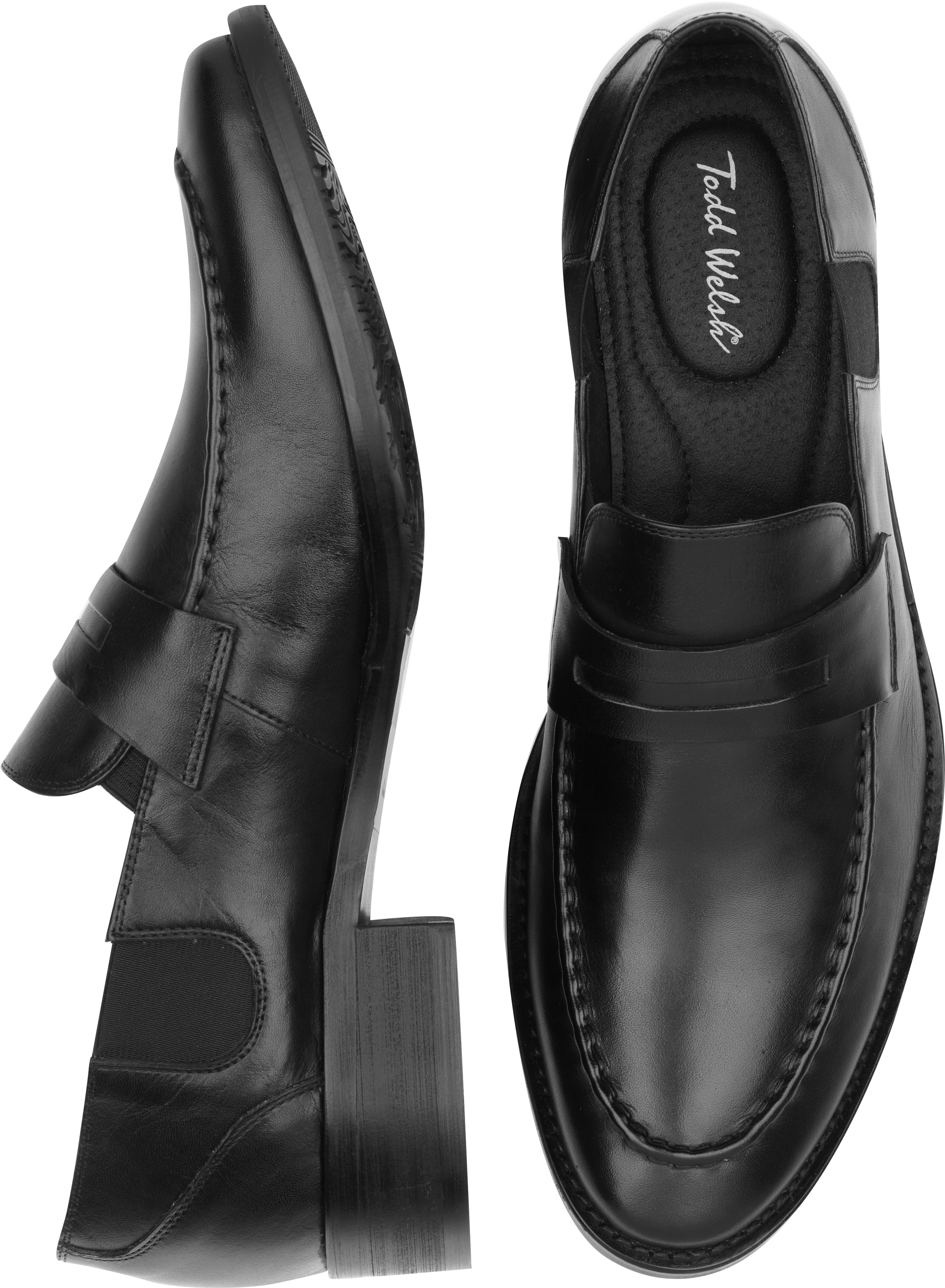 Todd Welsh Amile Black Penny Loafers