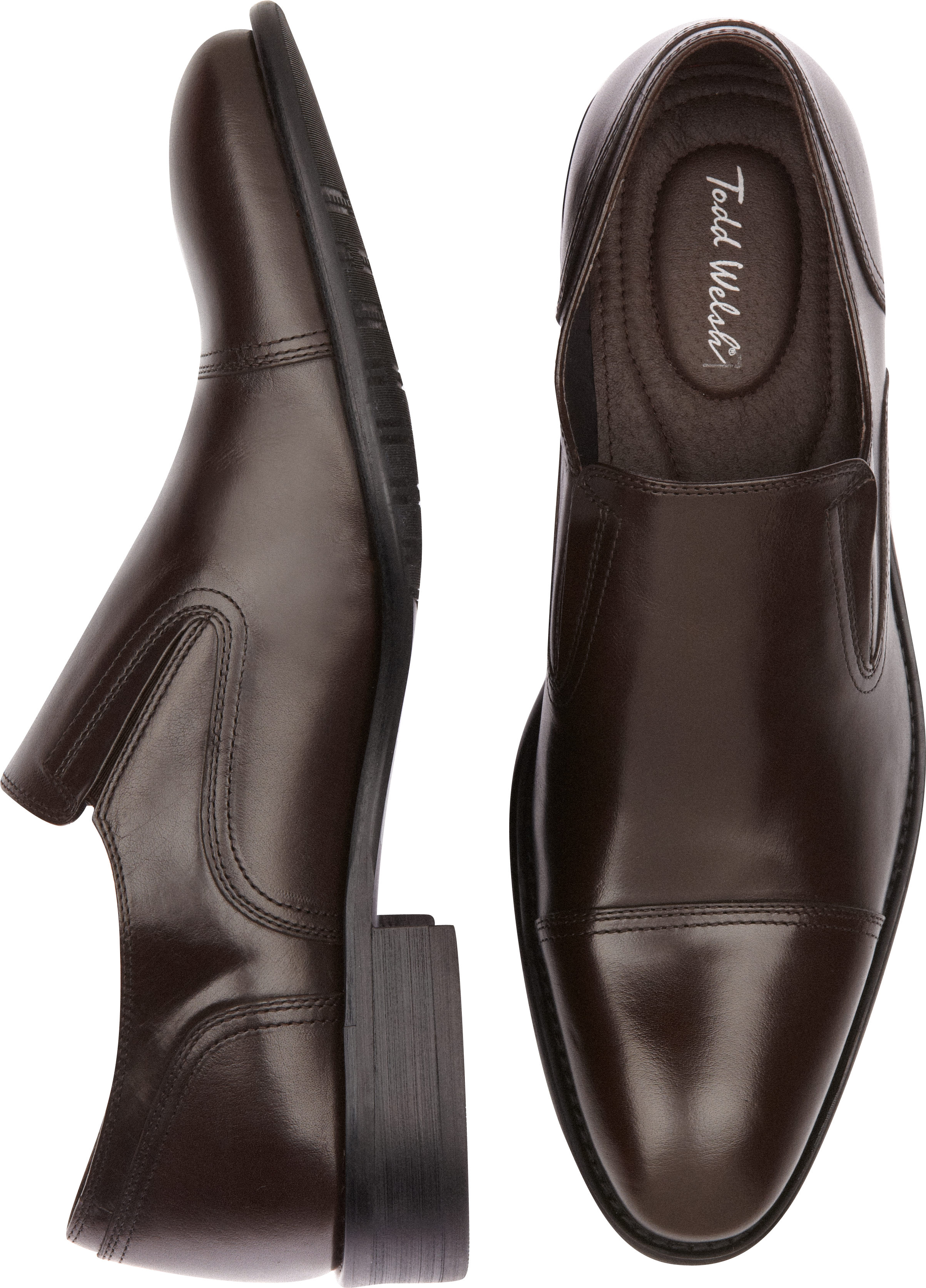 Todd Welsh Chance Brown Cap Toe Dress Shoes