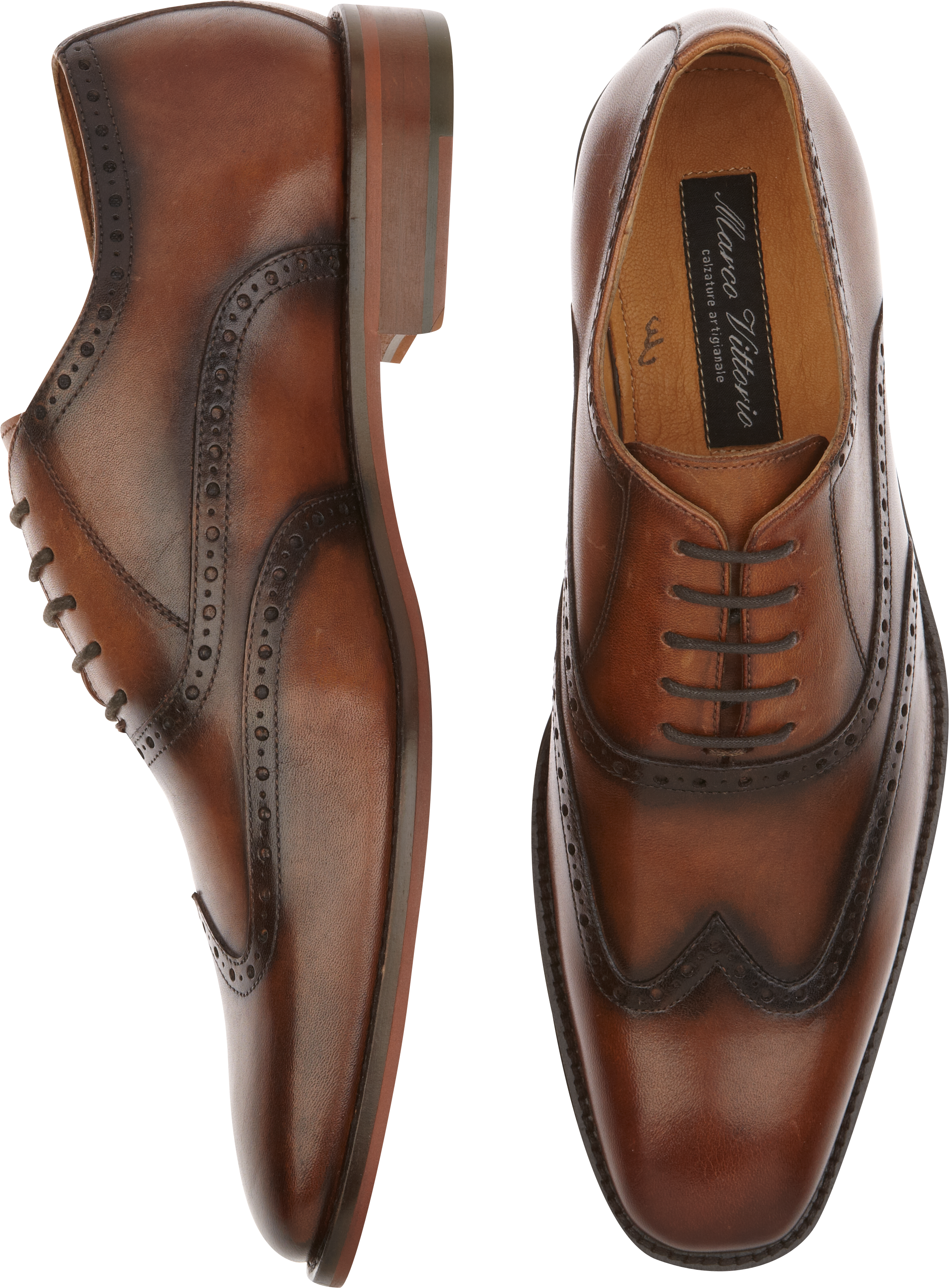 Marco Vittorio Monza Brown Wingtip Lace Up Shoe