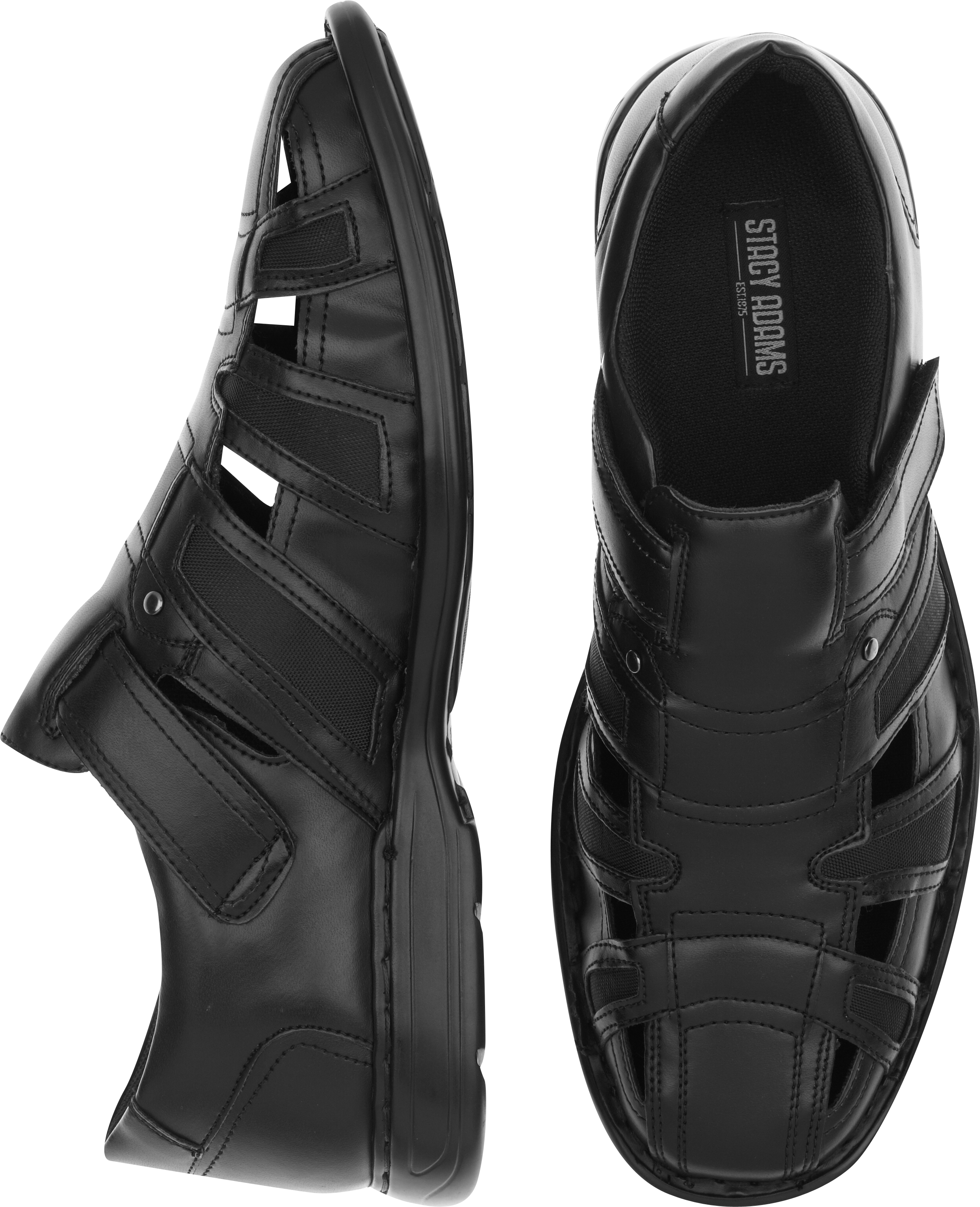 Stacy Adams Banyan Black Sandals